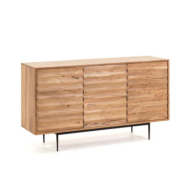 Komoda z akáciového dřeva Kave Home Delsie, 147 x 81 cm-image-2