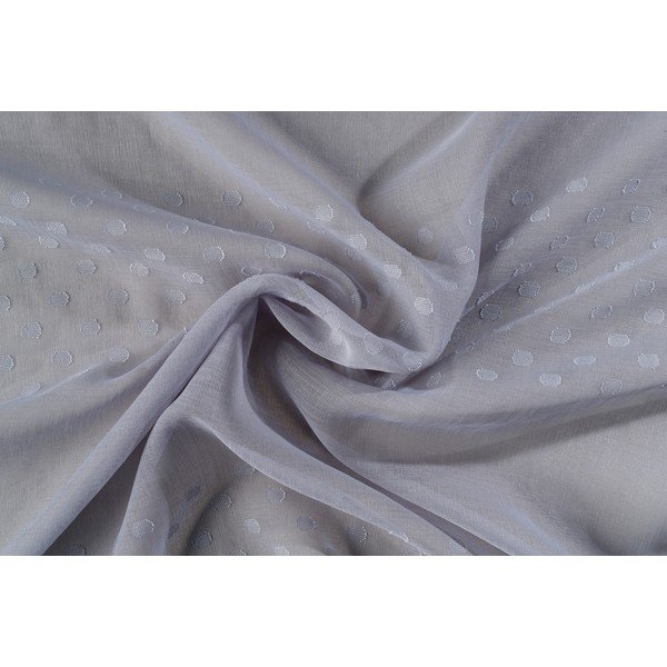 Šedá záclona 140x260 cm Aurea – Mendola Fabrics-image-3