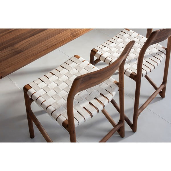 Hnědá/krémová jídelní židle Fawn – Gazzda-image-3