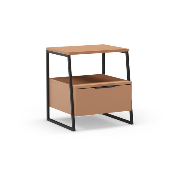 Noční stolek v cihlové barvě Velia – Marckeric-image-4