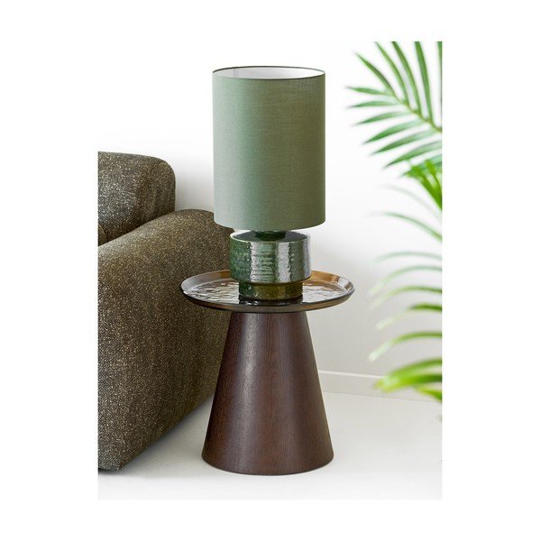 Kulatý odkládací stolek se skleněnou deskou ø 50 cm Orvieto – House Nordic-image-1