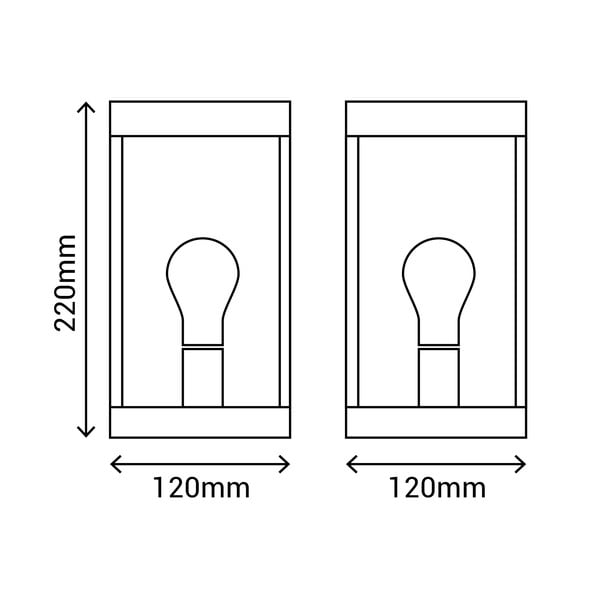 Nástěnné venkovní svítidlo (výška 22 cm) – SULION-image-3