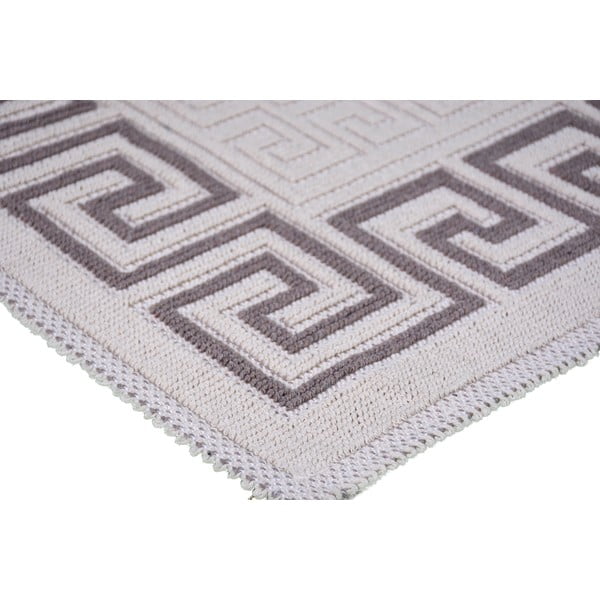 Šedobéžový bavlněný koberec Vitaus Versace, 80 x 150 cm-image-1