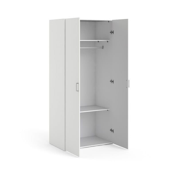 Bílá šatní skříň 78x175 cm Space – Tvilum-image-4