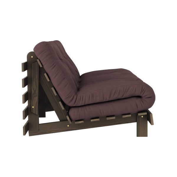 Tmavě hnědá rozkládací pohovka 160 cm Roots – Karup Design-image-4