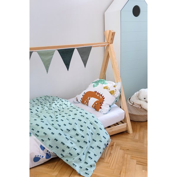 Domečková postel z borovicového dřeva Adeko Mila TP, 80 x 160 cm-image-1