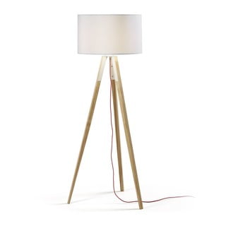 Bílá stojací lampa Kave Home Uzagi
