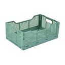 Světle zelený plastový úložný box 40x30x17 cm – Homéa