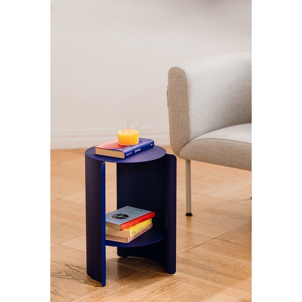 Ocelový kulatý odkládací stolek ø 32 cm Wa – noo.ma-image-1