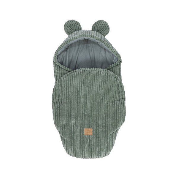 Zelená manšestrová dětská zavinovačka 45x80 cm – Meowbaby