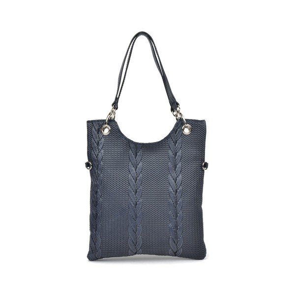 Modrá kožená kabelka Mangotti Elsa-image-1