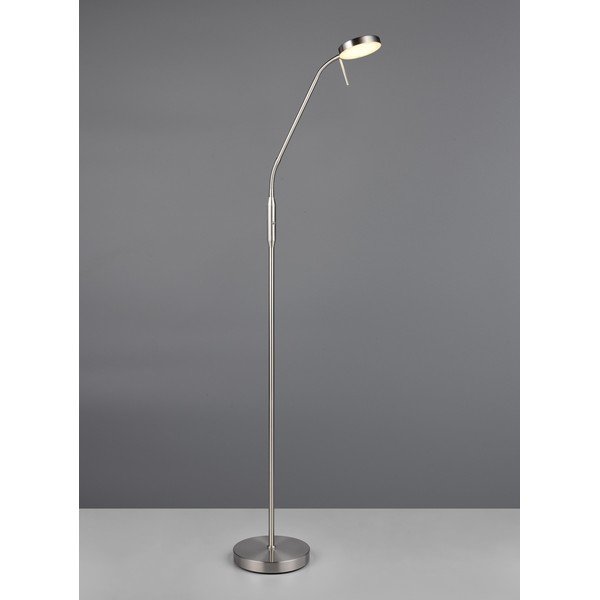 LED stojací lampa ve stříbrné barvě (výška 160 cm) Moreno – Reality-image-2