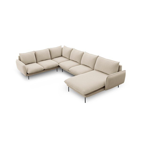 Béžová pohovka do "U" Cosmopolitan Design Vienna, levý roh-image-3