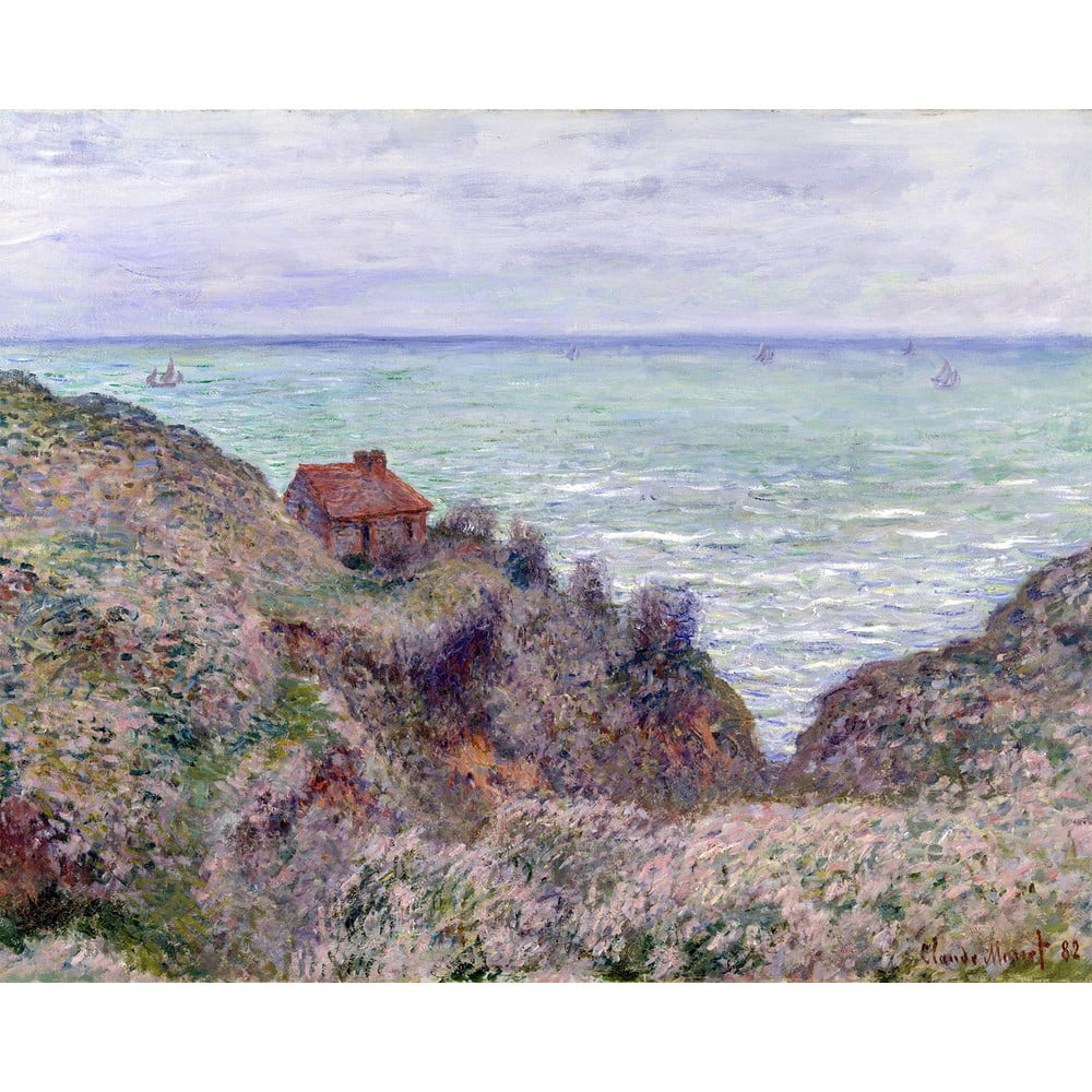Reprodukce obrazu Claude Monet - Cabin of the Customs Watch, 50 x 40 cm