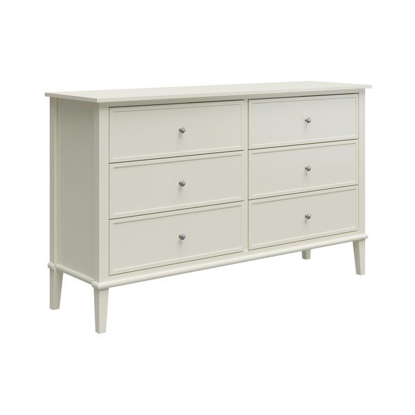 Bílá nízká komoda 138x84 cm Franklin – Støraa-image-3