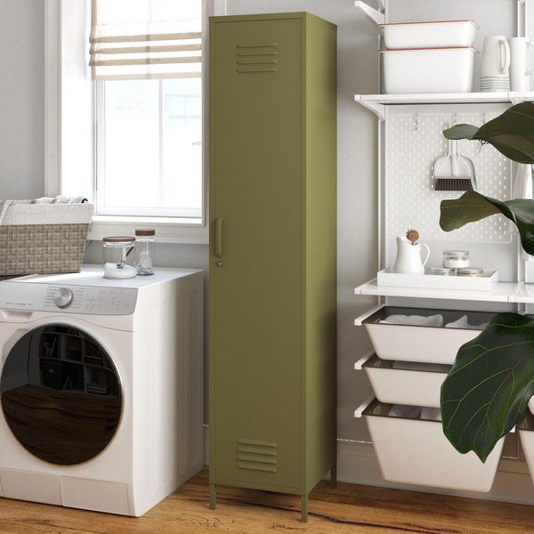 Zelená kovová skříňka 37x182 cm Bradford – Støraa-image-4