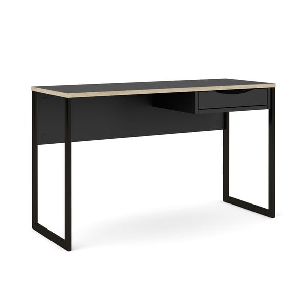 Černý pracovní stůl Tvilum Function Plus, 130 x 48 cm-image-3