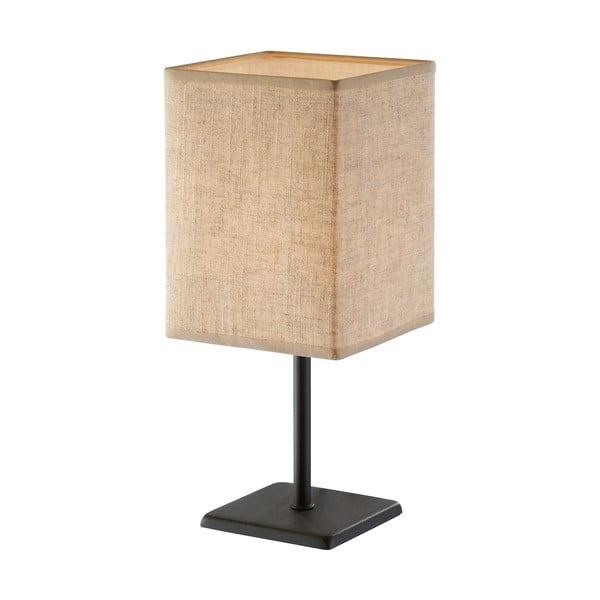 Černo-béžová stolní lampa s textilním stínidlem (výška 30 cm) Lela – Fischer & Honsel