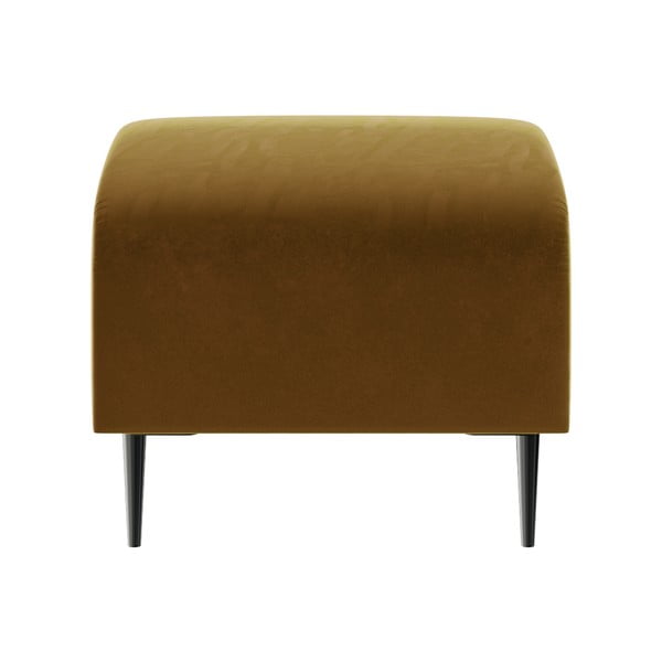 Medově žlutá sametová podnožka Ghado Shel-image-2