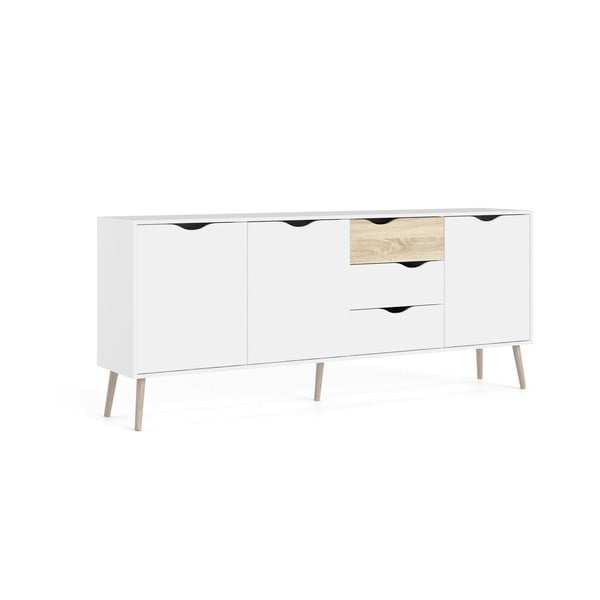 Bílá komoda 196x82x39 cm Oslo – Tvilum-image-2