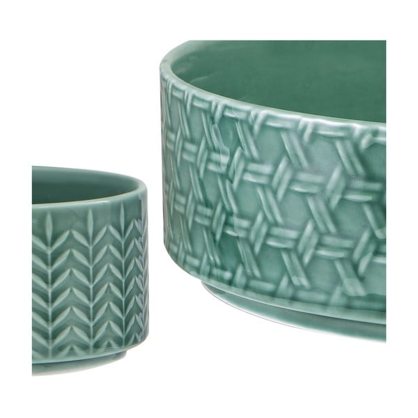 Tyrkysové porcelánové servírovací mísy v sadě 2 ks ø 30 cm Heath Jade – Ladelle-image-3