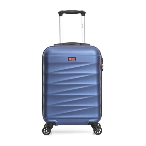 Modrý cestovní kufr na kolečkách Hero Wave