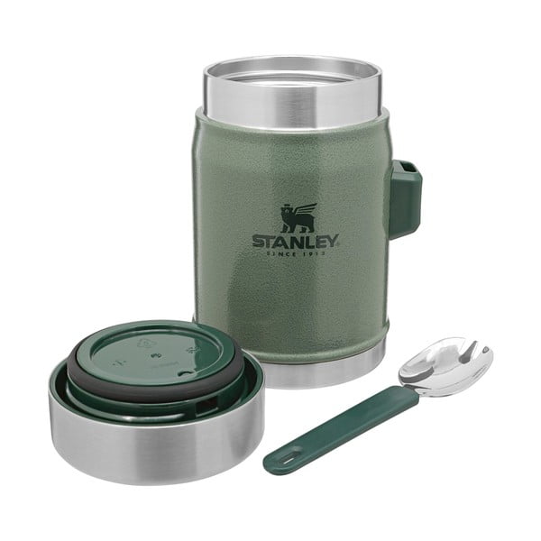 Zelená termoska na jídlo z nerezové oceli 400 ml Legendary Classic Hammer Tone Green – Stanley-image-2