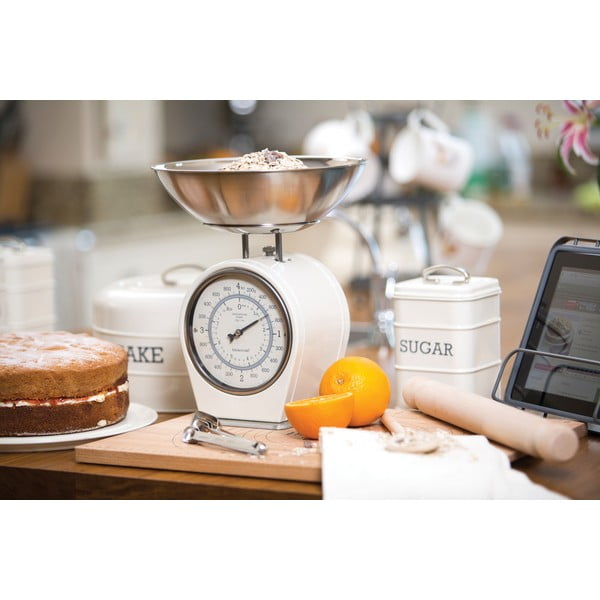 Krémová kuchyňská váha Kitchen Craft Living Nostalgia, nosnost 4 kg-image-4