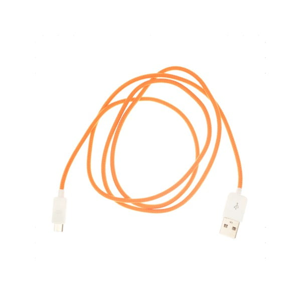 Micro-USB kabel, oranžový