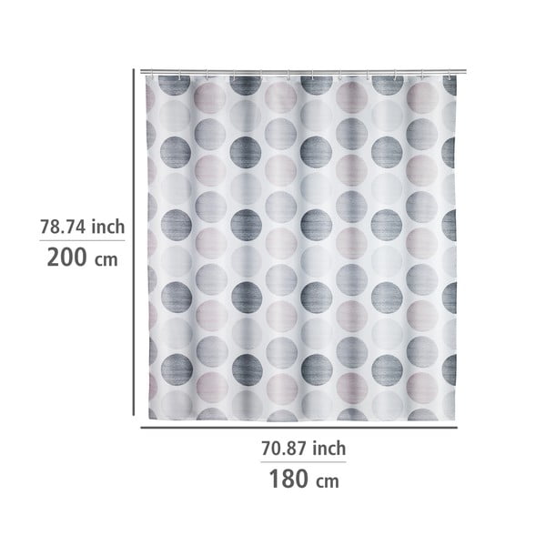 Sprchový závěs 180x200 cm Pastel Dots – Wenko-image-1