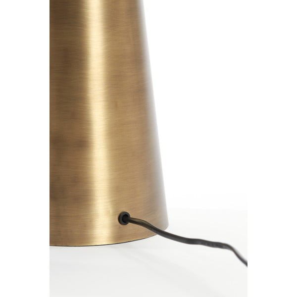 Stolní lampa v bronzové barvě s kovovým stínidlem (výška 52 cm) Dita – Light & Living-image-3