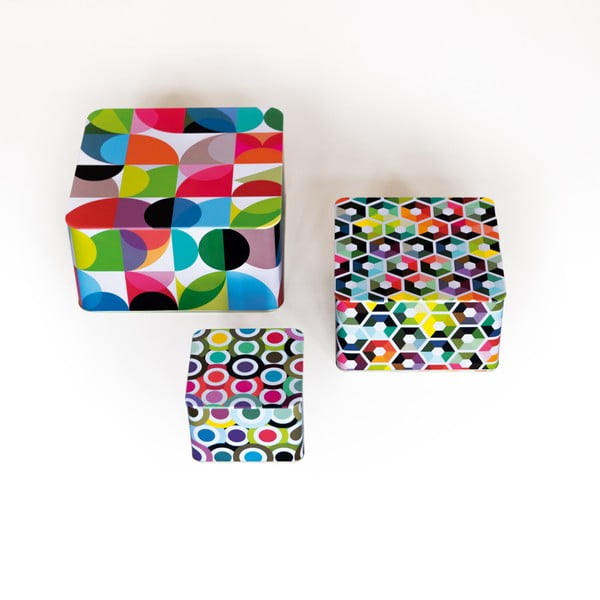 Sada 3 cínových krabiček Remember Cubes-image-1