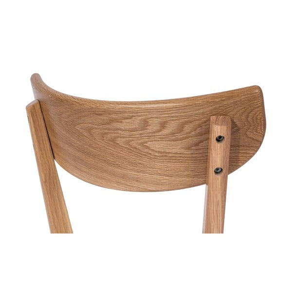 Jídelní židle z dubového dřeva s šedým sedákem Arch - Bonami Essentials-image-4