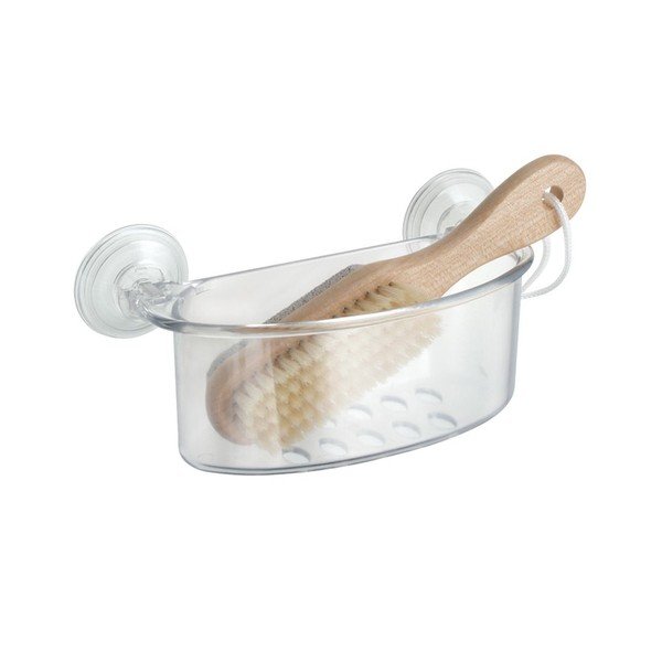 Transparentní samodržící košík iDesign Shower Basket-image-1