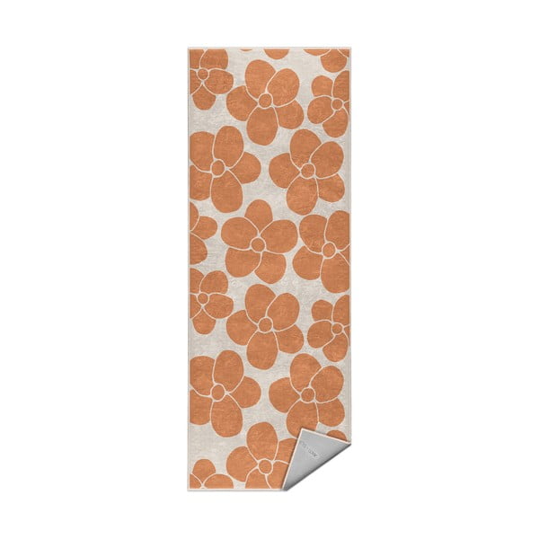 Oranžový pratelný běhoun 60x230 cm Orange Meadow – Mila Home