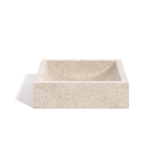 Umyvadlo z terrazzo Kave Home Sunday, 45 x 40 cm