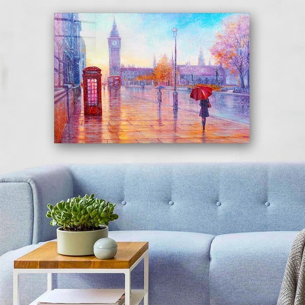 Skleněný obraz 100x70 cm London – Wallity-image-1