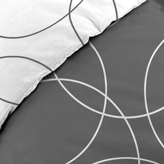 Šedé povlečení na jednolůžko z mikrovlákna 140x200 cm Elton – douceur d'intérieur
