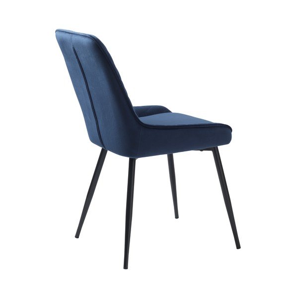Modrá sametová jídelní židle Milton – Unique Furniture-image-3