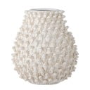 Krémová ručně vyrobená váza z kameniny Spikey – Bloomingville
