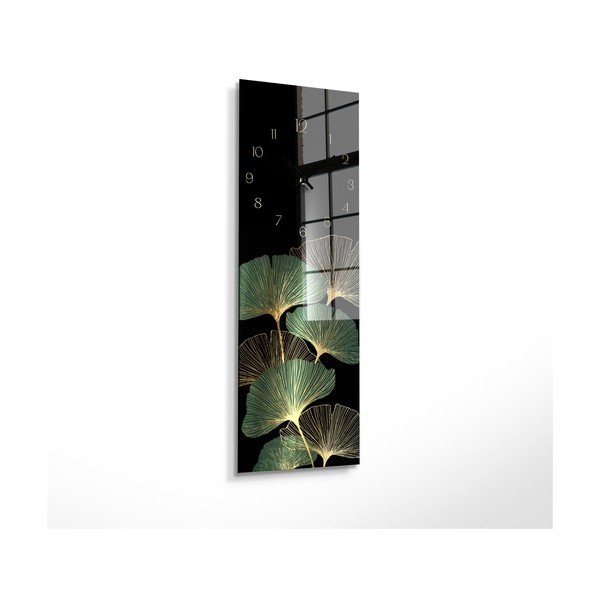 Skleněné nástěnné hodiny Gingko - Styler-image-2