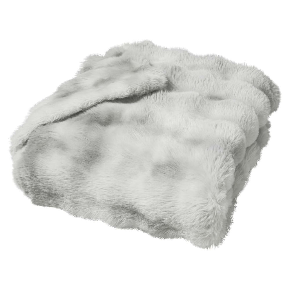 Šedá deka z mikroplyše 180x220 cm Mounty – douceur d'intérieur