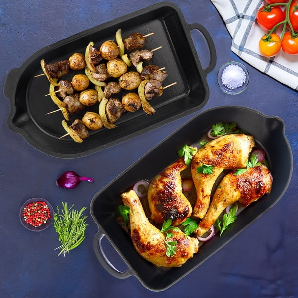 Litinový pekáč 22x42,5 cm LITINA SMALT – Orion-image-4