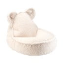 Krémový dětský sedací vak z textilie bouclé Bear – Wigiwama