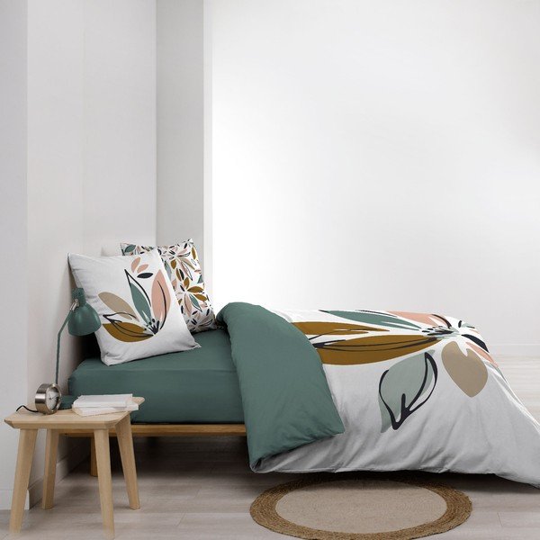 Bílé bavlněné povlečení na dvoulůžko/prodloužené 240x220 cm Octavia – douceur d'intérieur-image-1