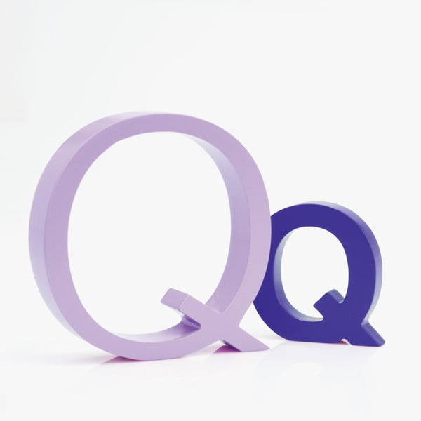 Malé "q" 8x8 cm, fialová