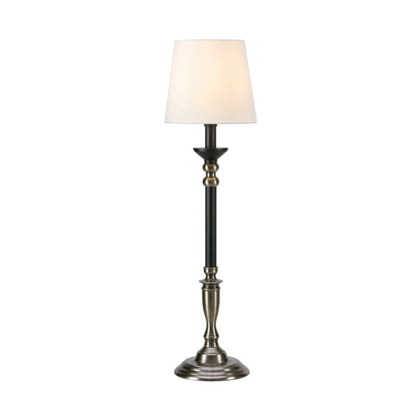 Černo-šedá stolní lampa s textilním stínidlem (výška 73 cm) Gent – Markslöjd