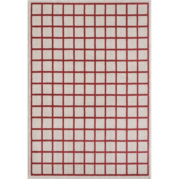 Červený/béžový koberec 160x230 cm Picnic – ESTE