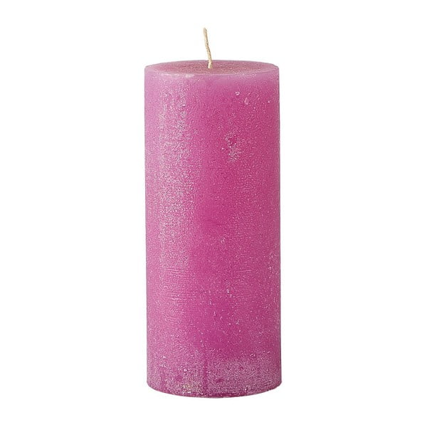 Růžová svíčka KJ Collection Konic, ⌀ 6 x 14 cm