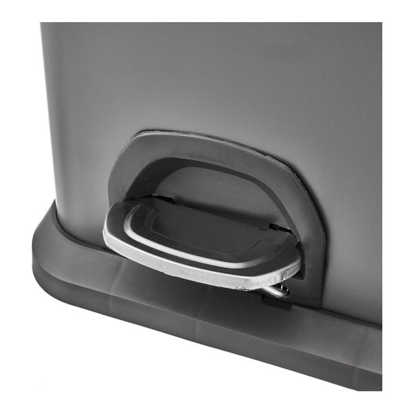 Pedálový odpadkový koš na tříděný odpad z nerezové oceli 30 l Litros – Casa Selección-image-1